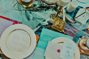 mariage chemin table