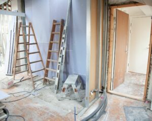 chantier pour un ravalement de façade