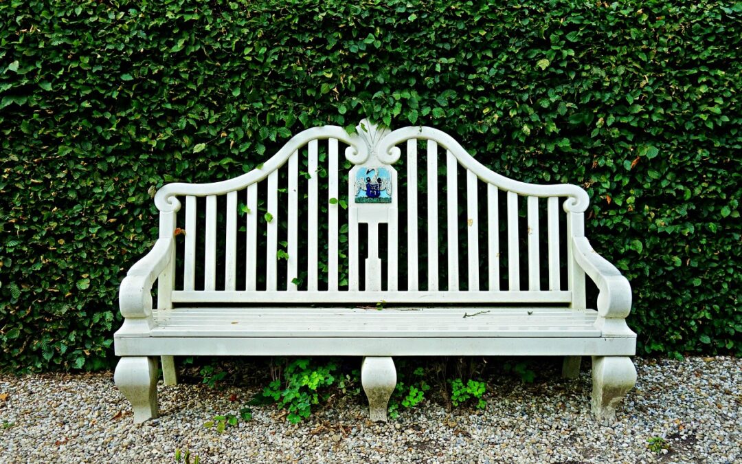 Un banc de jardin