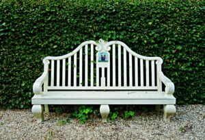Un banc de jardin
