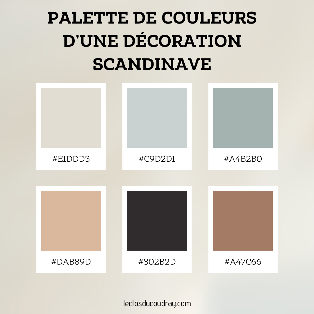palette couleur decoration scandinave