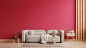 Viva magenta dans un salon